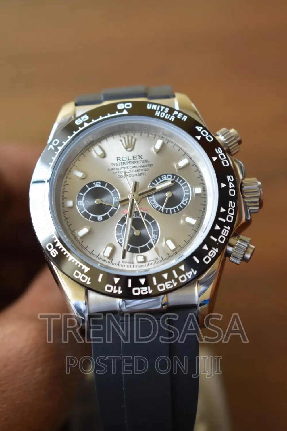Rolex Daytona Silver Dial Oyster Flex Rubber Straps