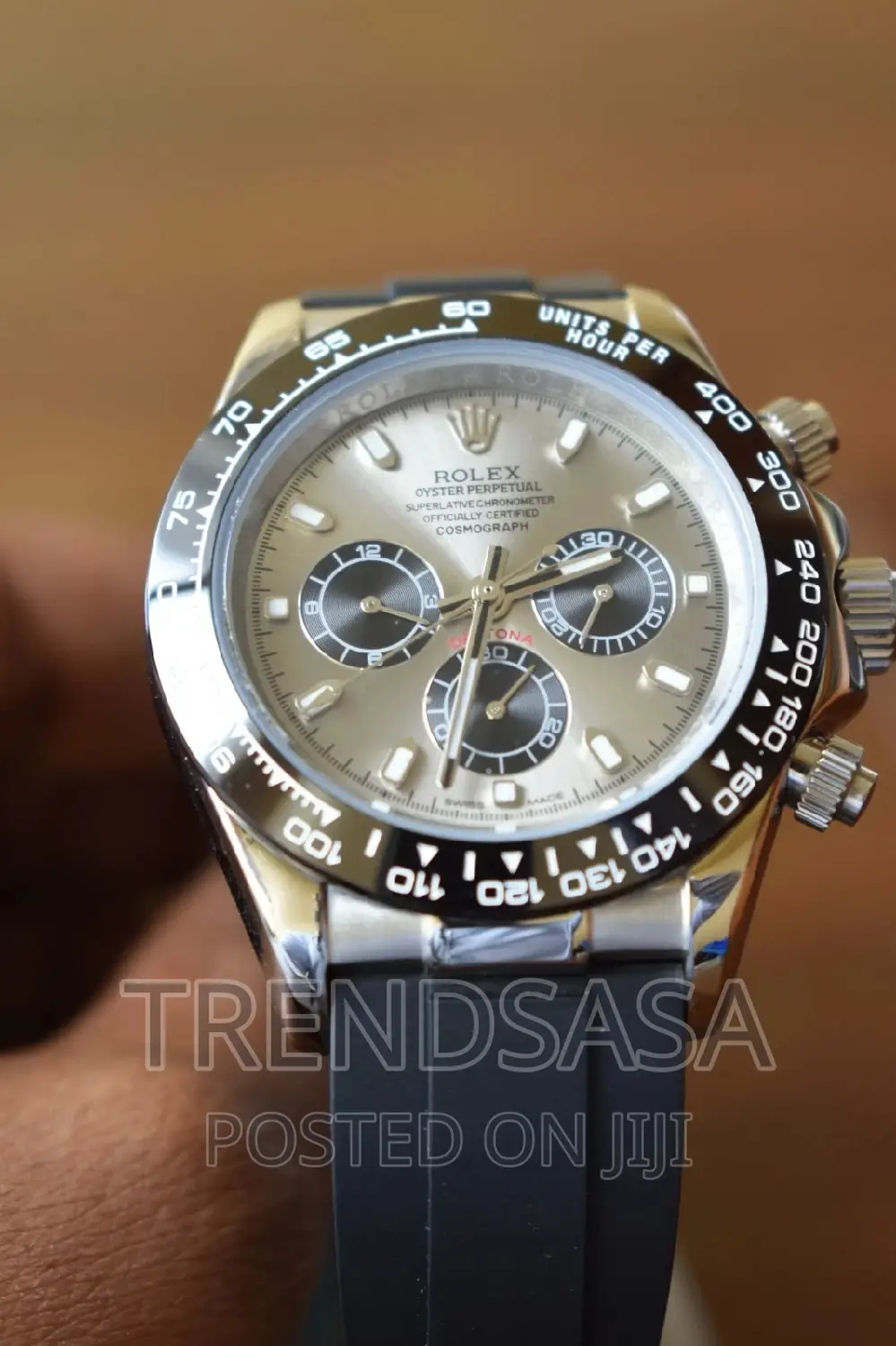 Rolex Daytona Silver Dial Oyster Flex Rubber Straps