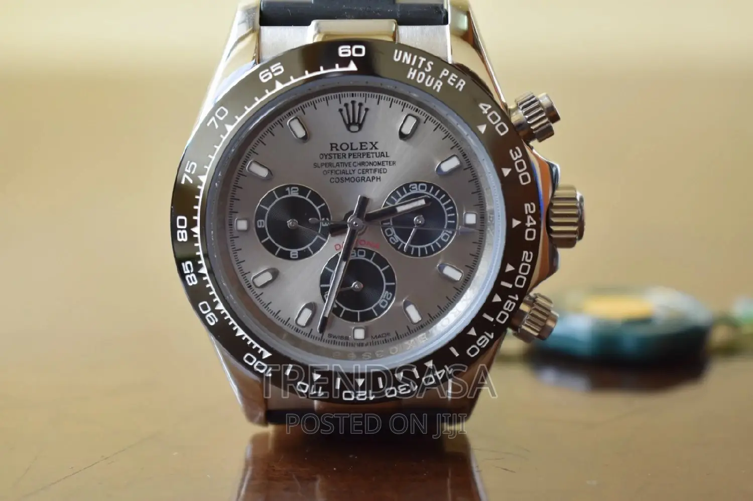 Rolex Daytona Silver Dial Oyster Flex Rubber Straps