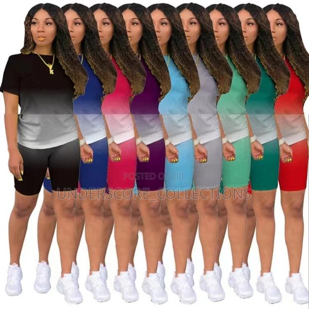 Ladies Gym Wear Two Piece Short Set - main view