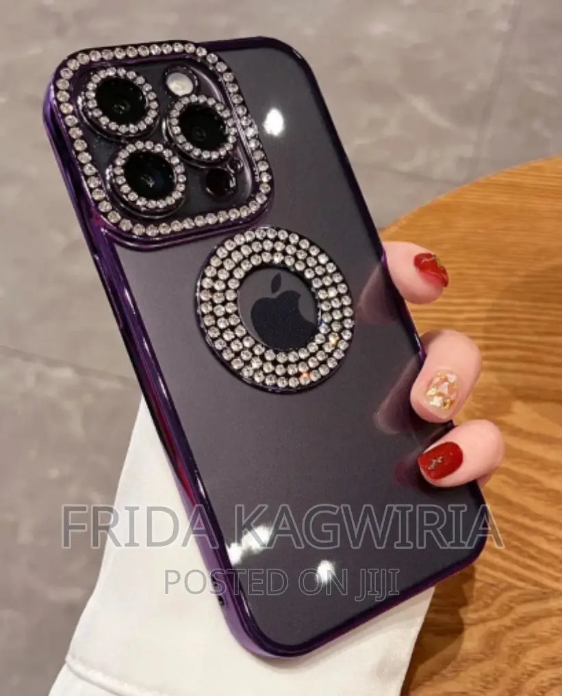 iPhone 14 Clear Silicone Case With Glitters