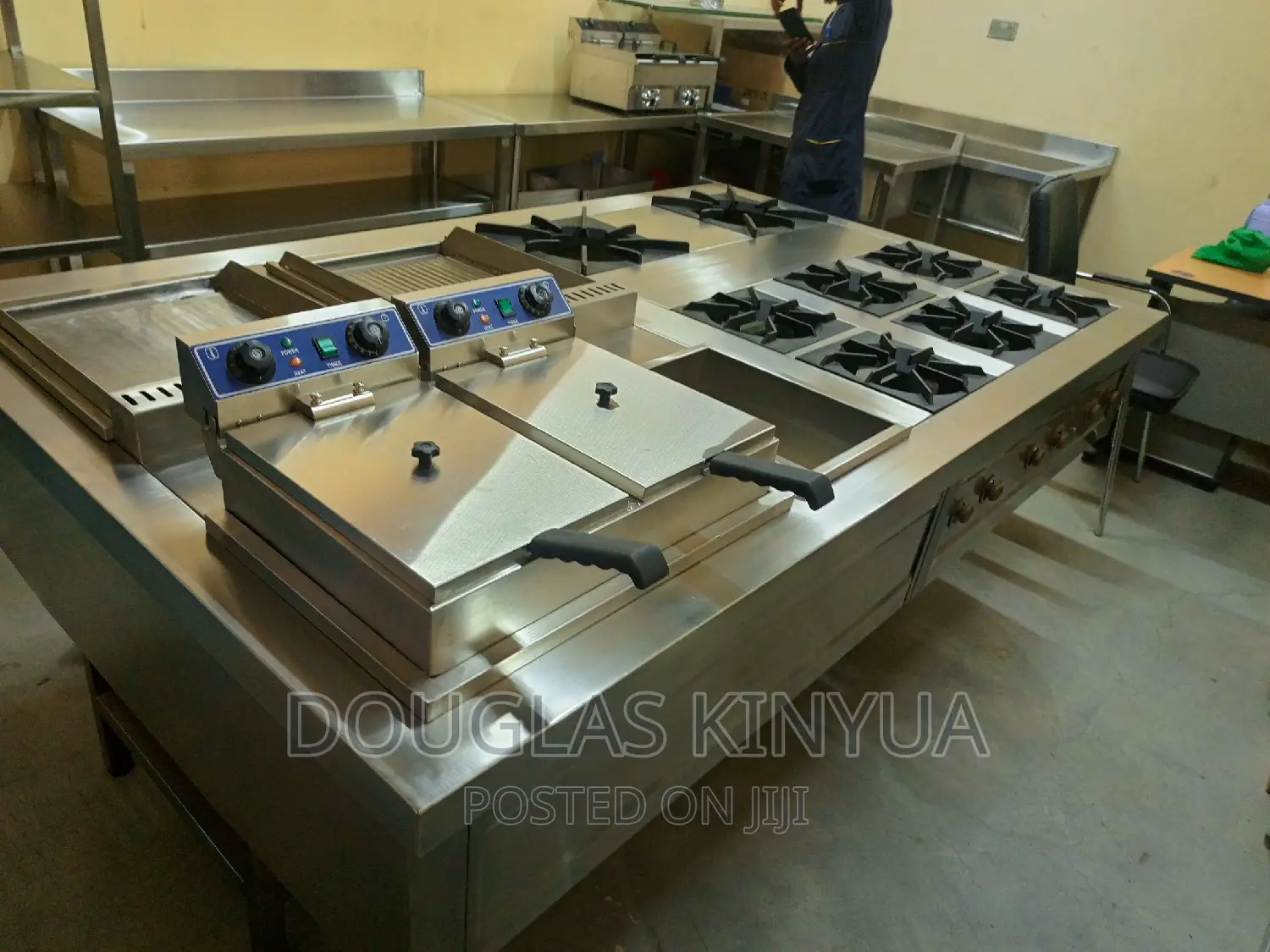 Commercial Combined Cooker Stainless Steel.