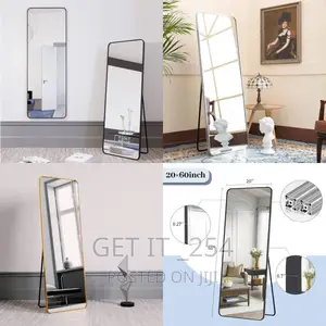 *Unbreakable Full Length Mirror With Metallic Frame