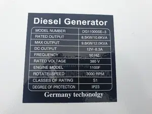 12kva Standby Generator - One Year Warranty