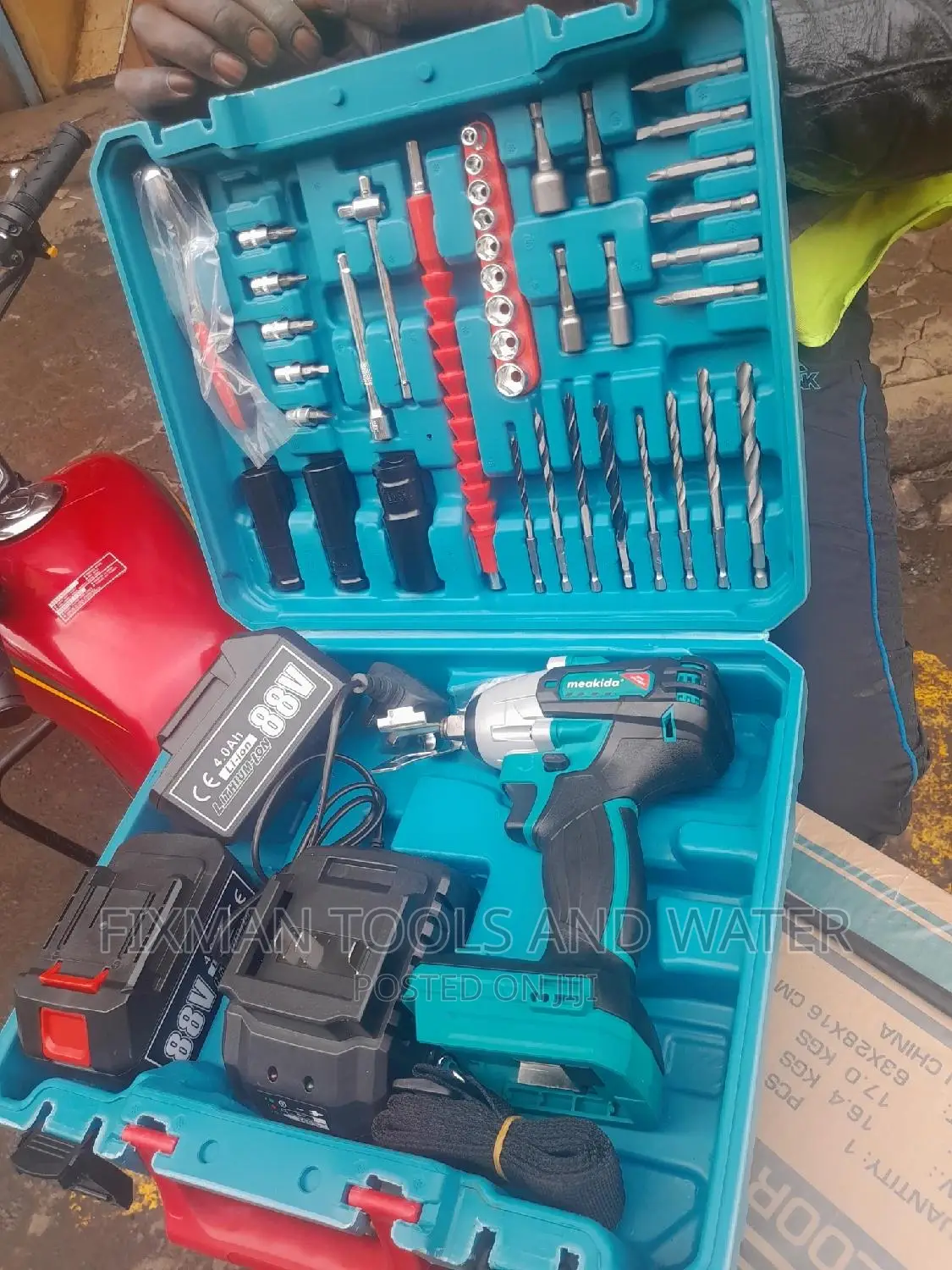 Garage Tools Cordless Impact Wrench Machine 88 V