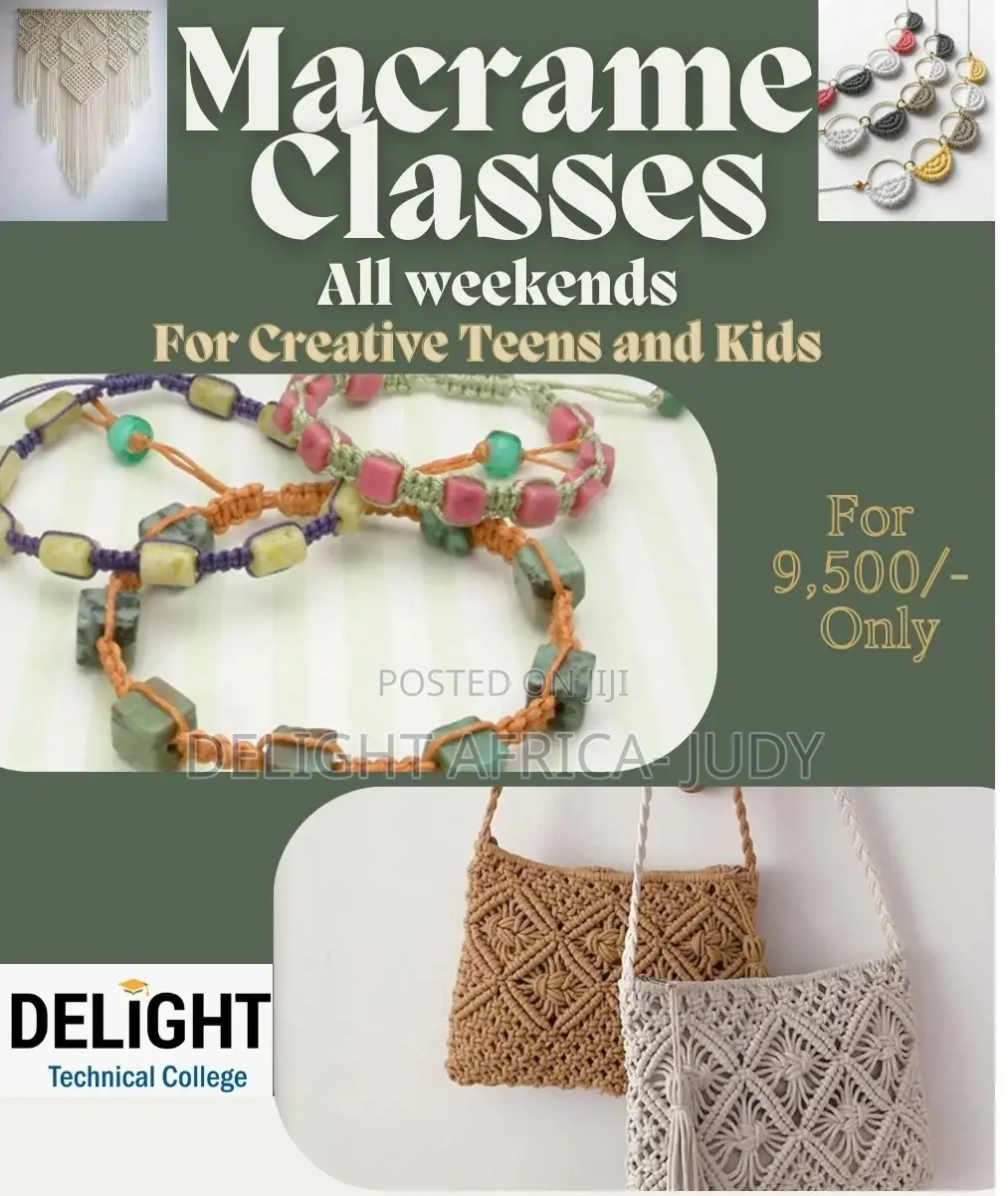 Macrame Classes All Weekends for Teens and Kids