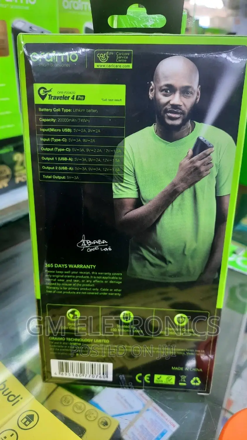 Oraimo Traveler 4 Pro 20W [PD3.0 QC3.0] 20000mah Powerbank