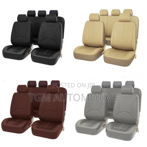Universal Seat Covers Beige Black Grey - main view