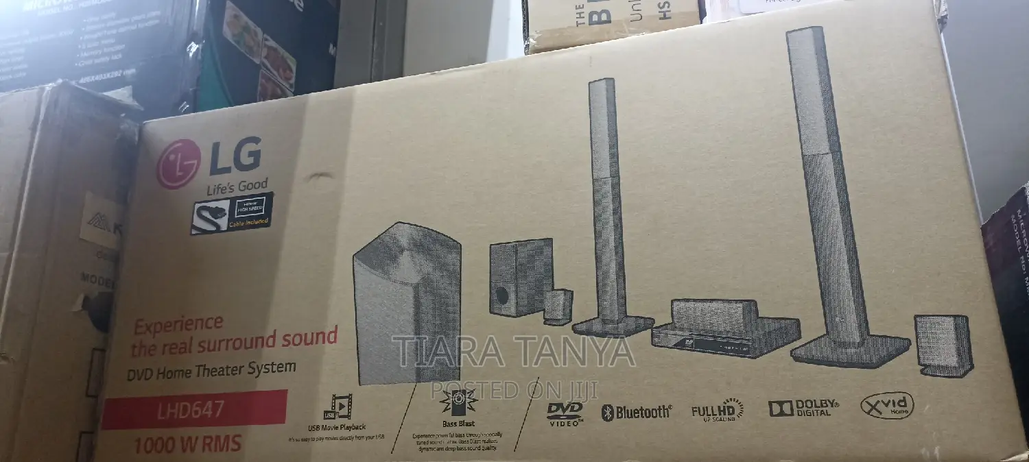 Lhd647 LG 1000W 5.1ch DVD Home Theater