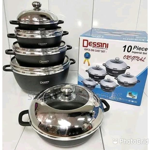 Dessini 10pcs Dessini Cooking Pots Non Stick Cookware Set