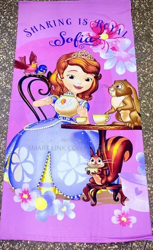Kids Cartoon Themed Towel