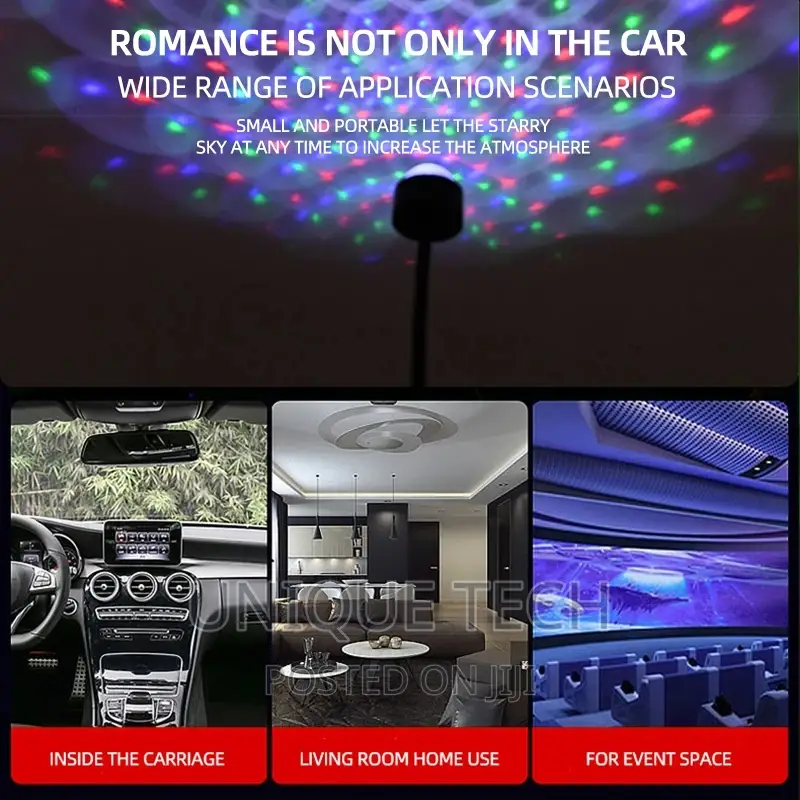 Car Home Usb Star Decoration Interior Roof New Galaxy Light