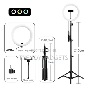 10inch Ring Light + 2m Tripod Stand + Remote