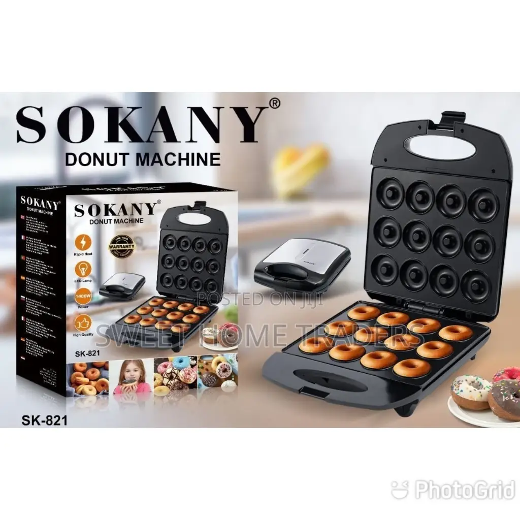Sokany Non Stick 12 Pieces Doughnut/ Donut Maker Machine