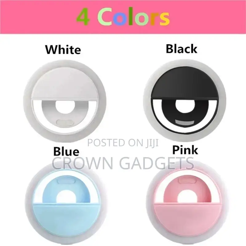 Selfie Ring Light Small Clip on LED Video Conference Lightin