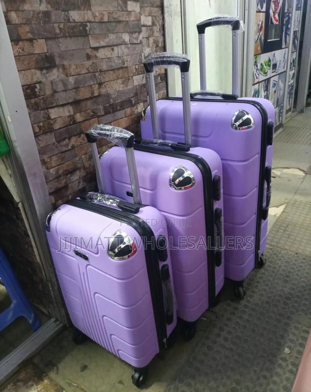 *3 in 1 Luxurious Fibre Suitcase*Zipper Closure Frame - thumbnail 3