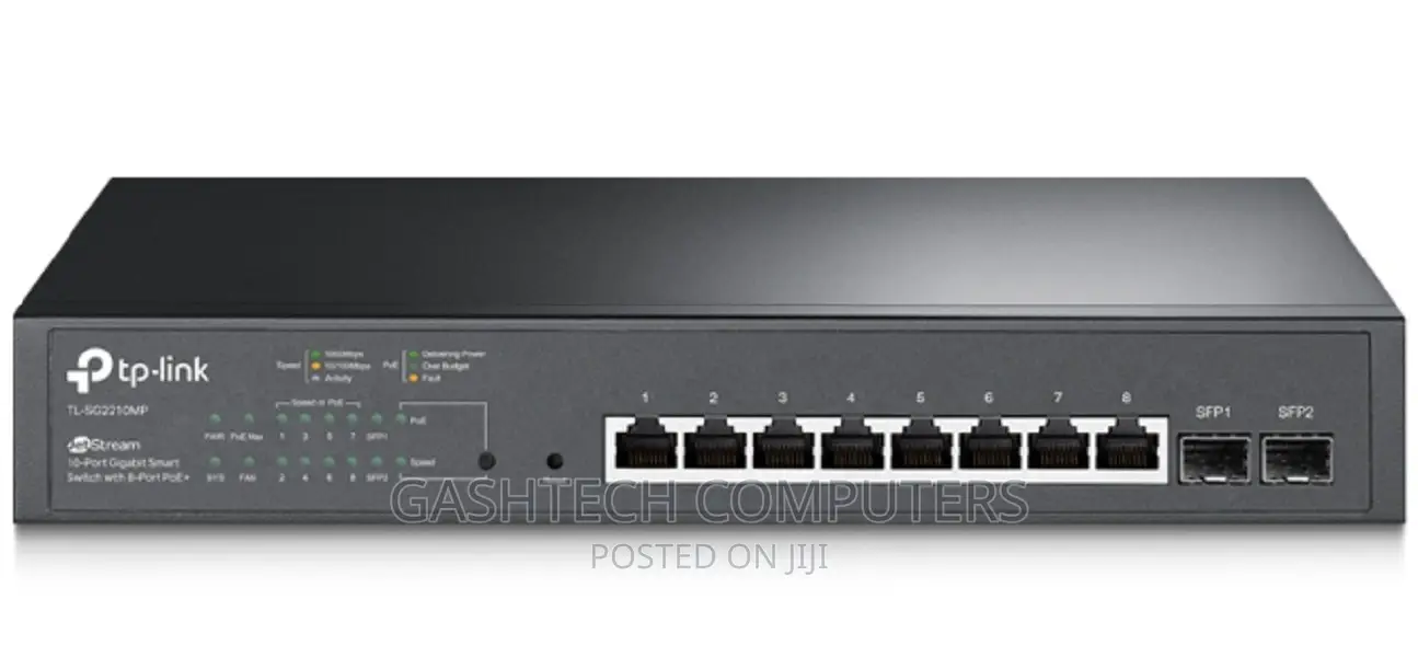 Tp-Link Jetstream 10-Port Gigabit Smart Switch"Tl-Sg2210mp"
