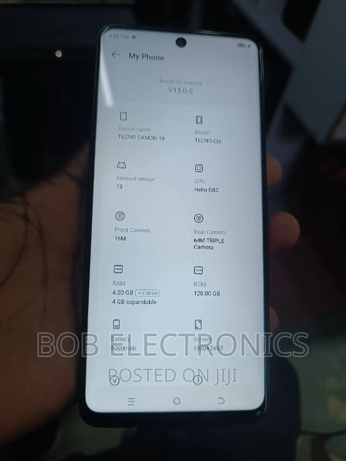 Tecno Camon 19 128 GB Blue