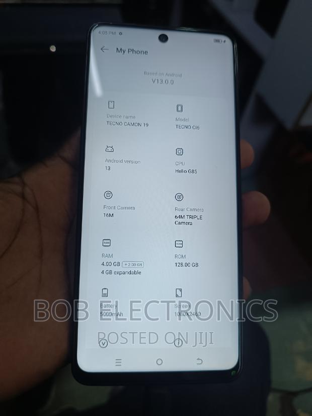 Tecno Camon 19 128 GB Blue - main view