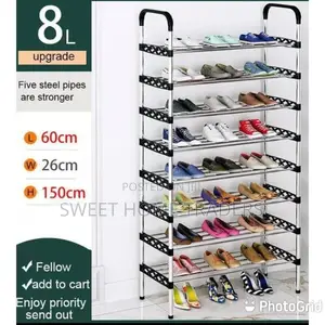 HOMMY Adjustable Portable Shoerack - 8 Tier*