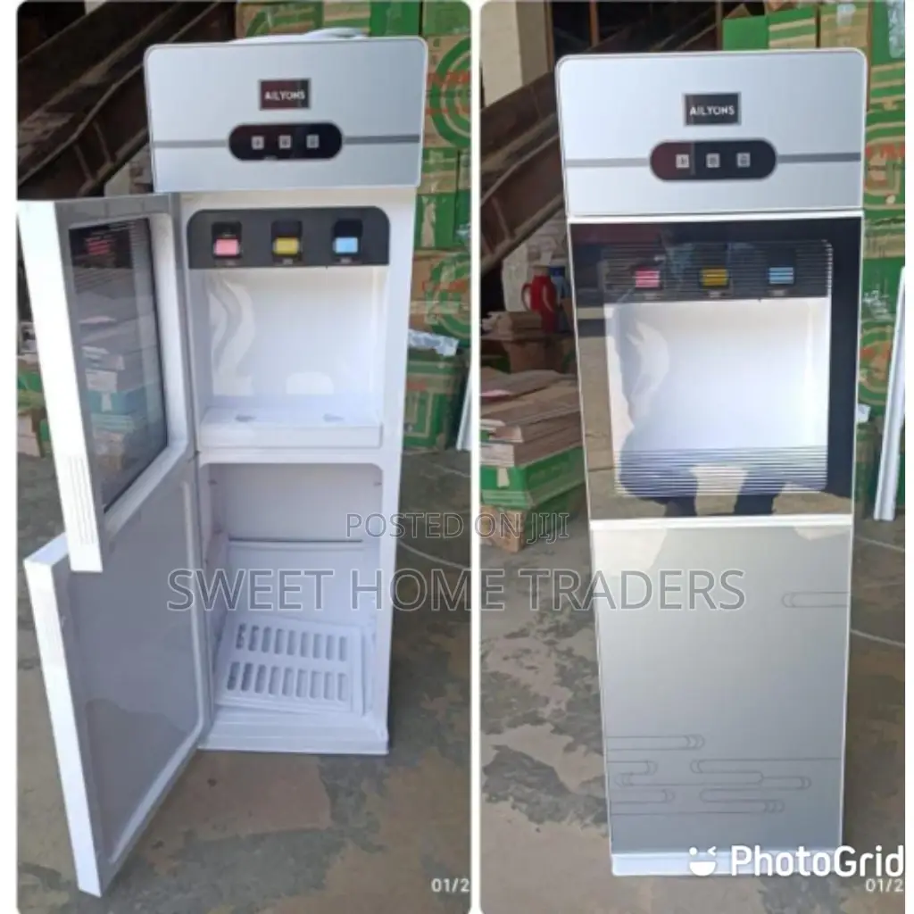 Water Dispenser Hot Cold and Normal With Storage Cabinet.