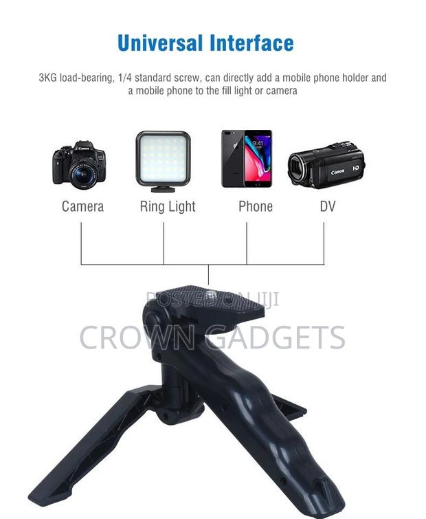 Microphone With LED Light Tripod on-Camera Microphone Vlog - main view