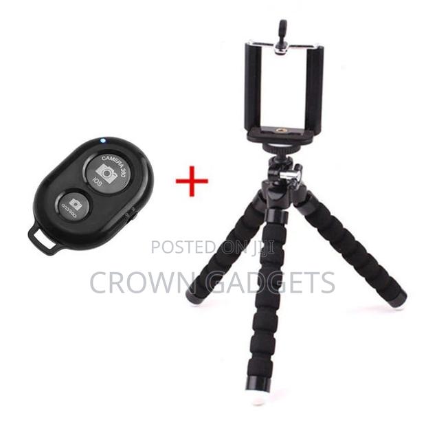 Phone Tripod, Flexible Sponge Mini Tripod Cellphone Tripods - main view