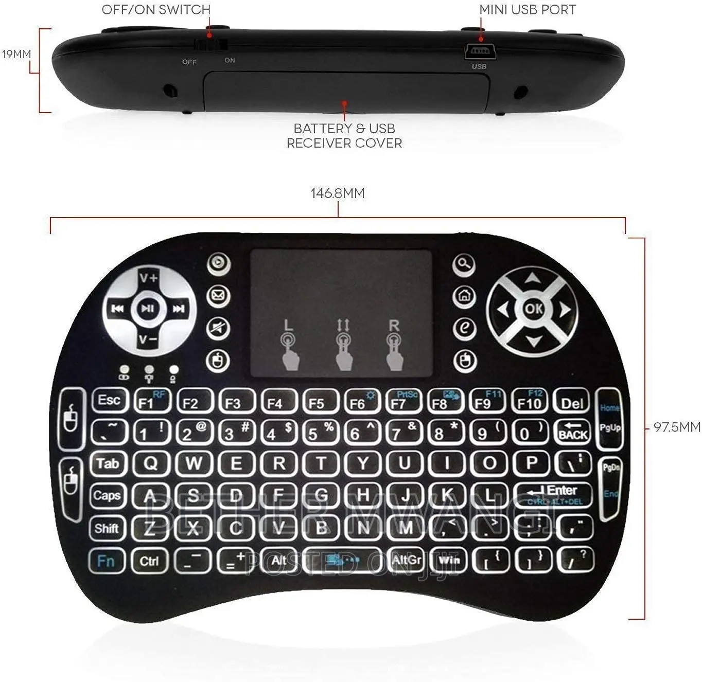 Back Light Mini Keyboard