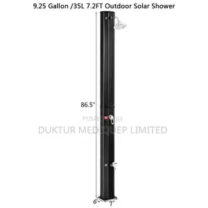 35L Outdoor Solar Heating Shower 7.2ft Adjustable Base