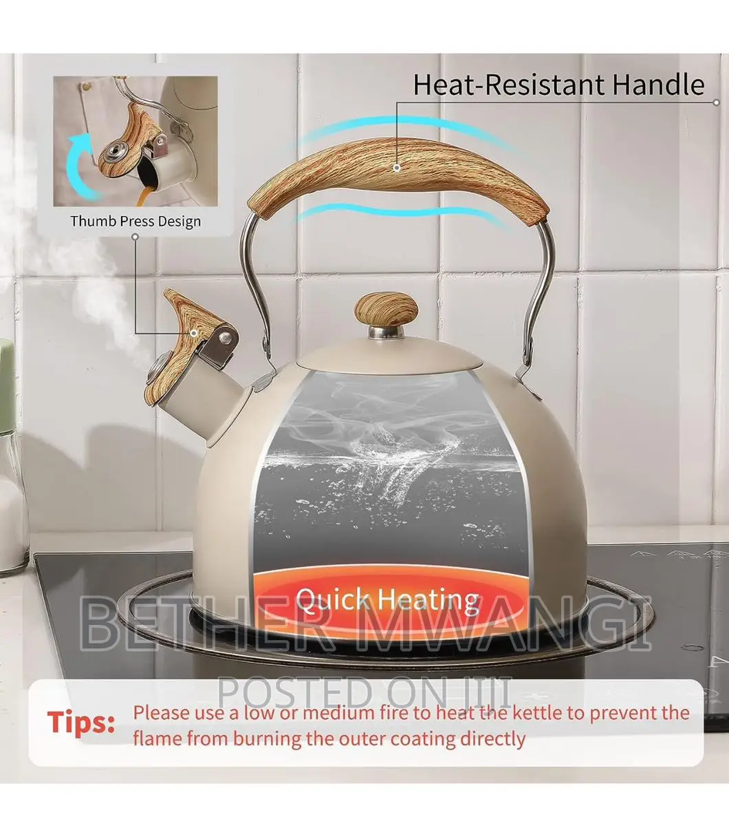 2.5 Litres, Whistle Kettle for Tea/Coffee Available