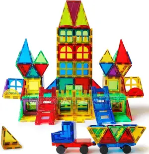 Magnetic Tiles Building Blocks Car Construction Toy Gift Kid