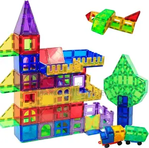Magnetic Tiles Building Blocks Car Construction Toy Gift Kid