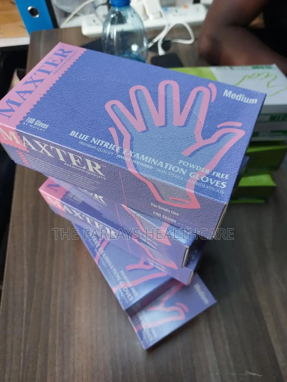 Powder Free Nitrile Gloves.