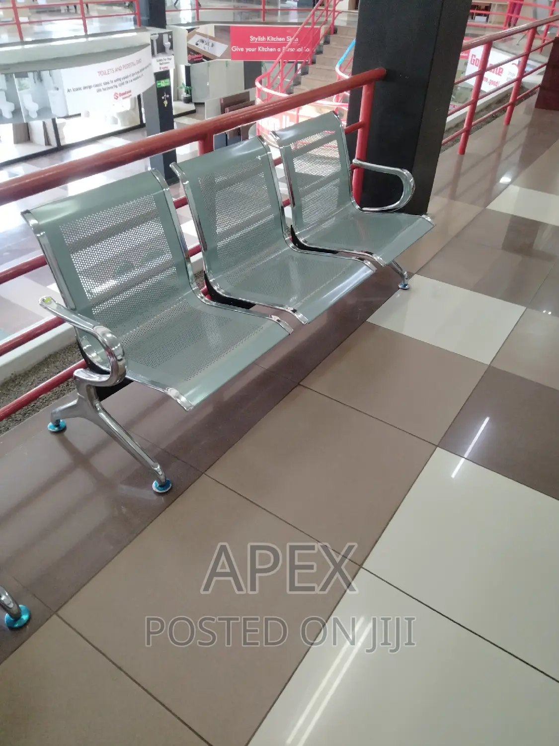 Unpadded Link Chair Link Chair.