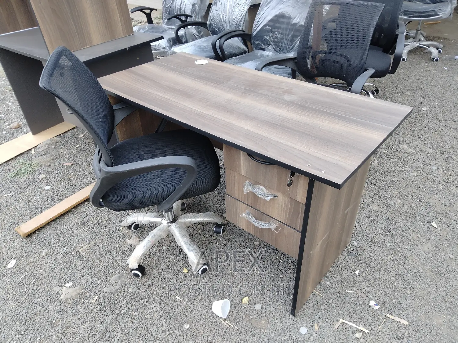Office Desk and Chair.