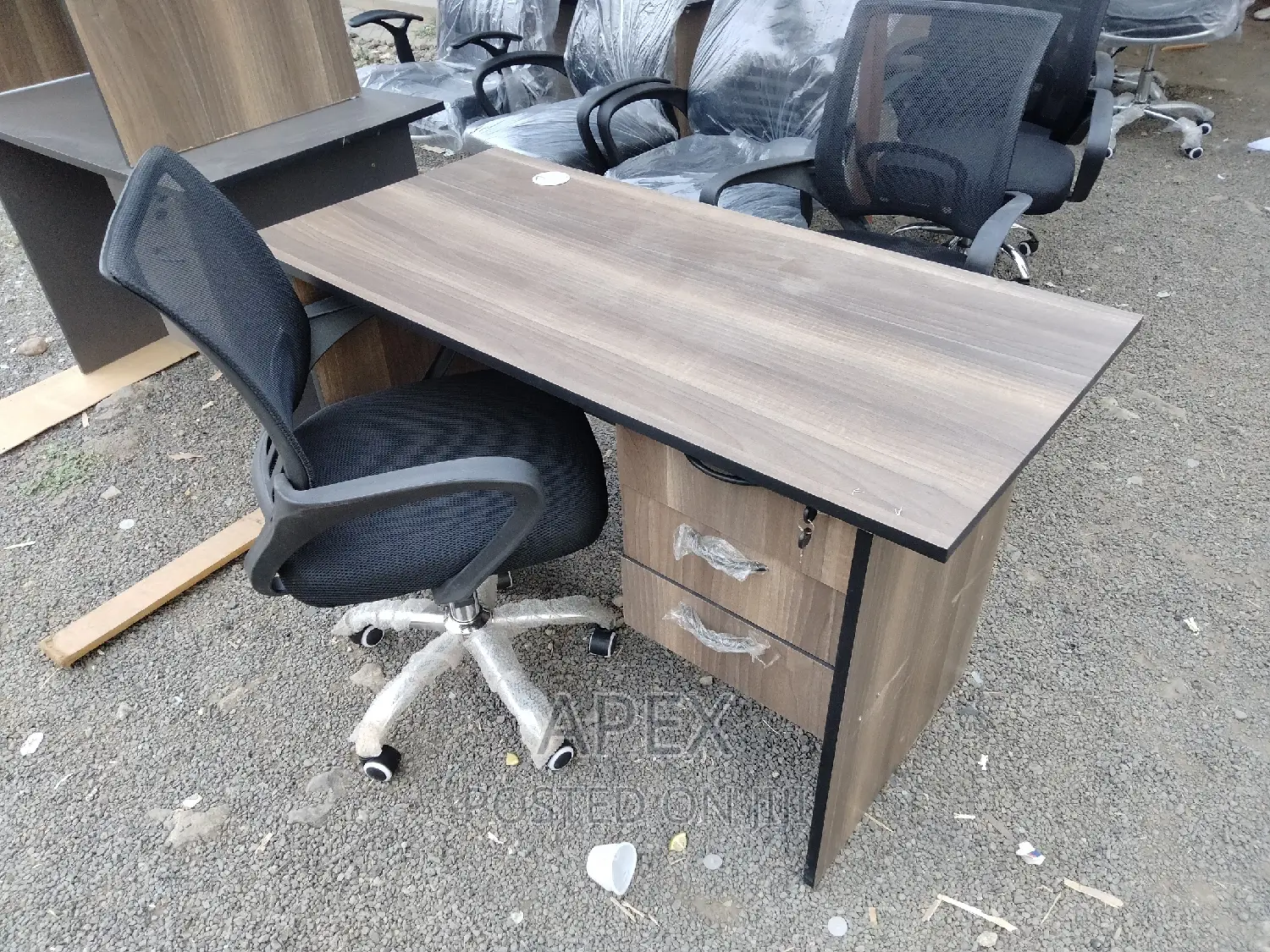 Office Desk and Chair.