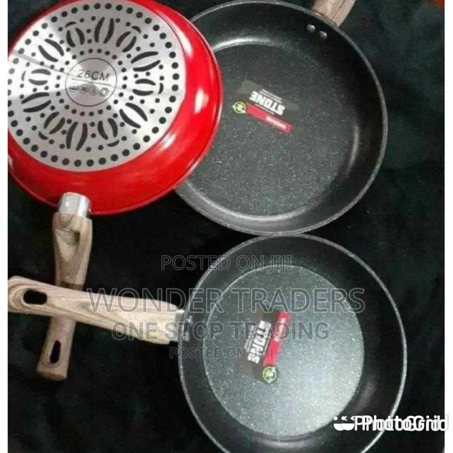 Heavy Duty Nonstick Granite Frying Pan Available*28mm
