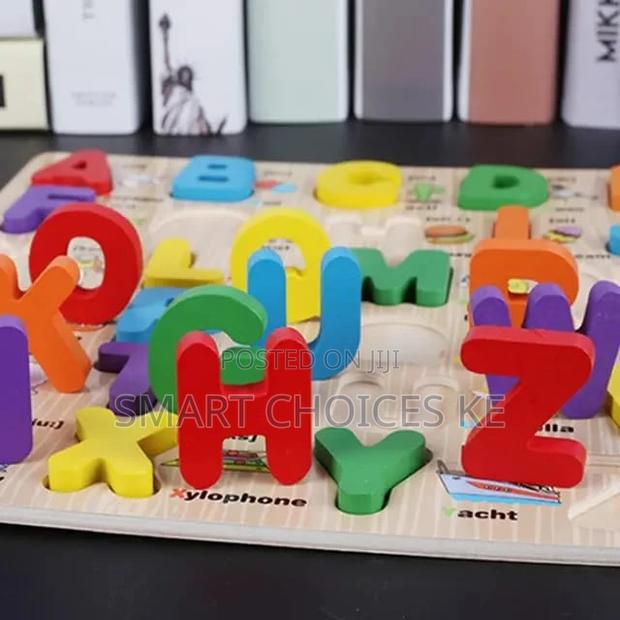 Large Wooden Letters and Numbers*Abc and 123 - thumbnail 2