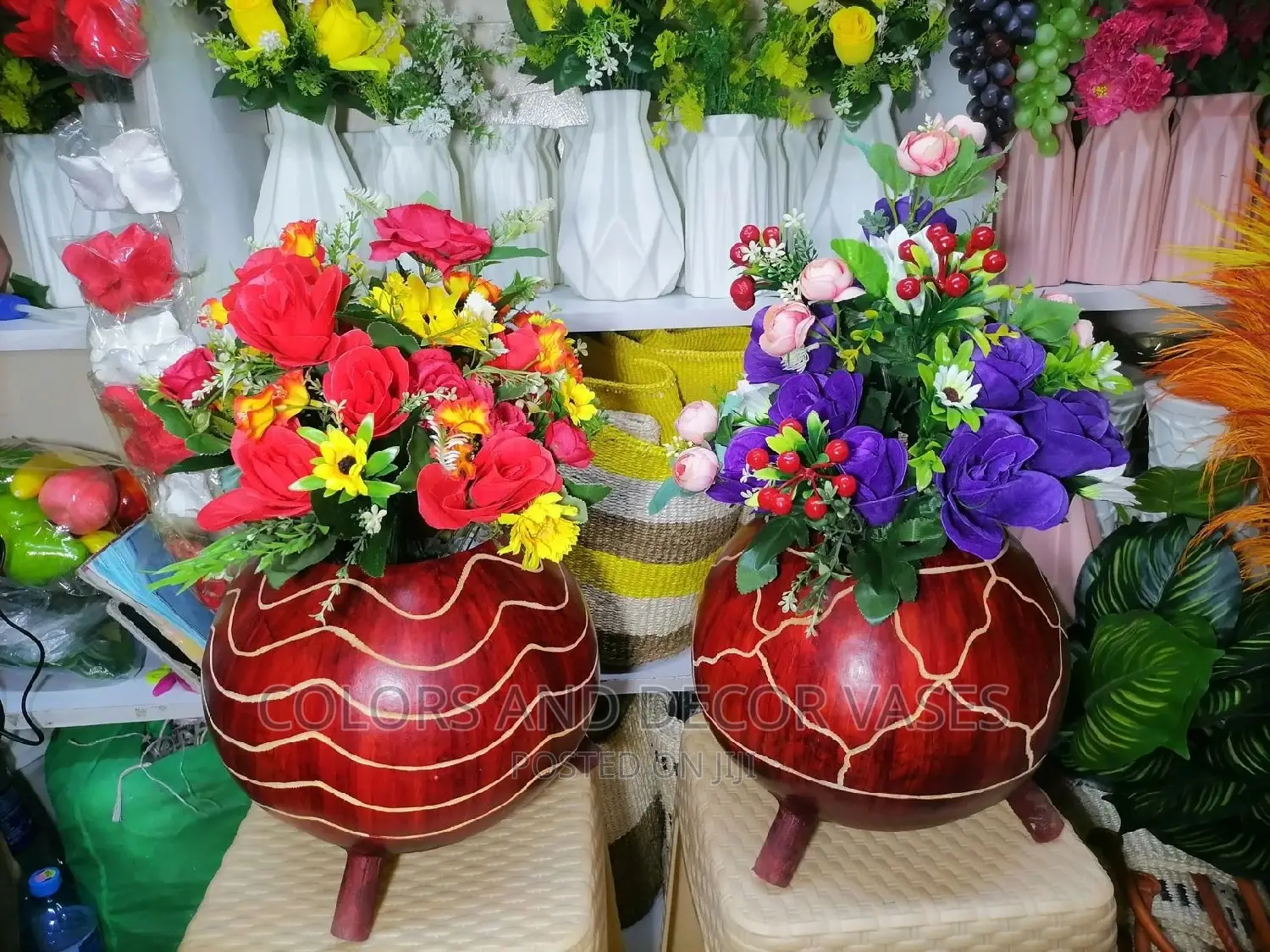 Calabash and Artificial Flowers