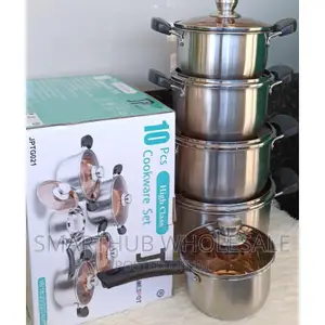 10 PCS Jp Stainless Cookware Set