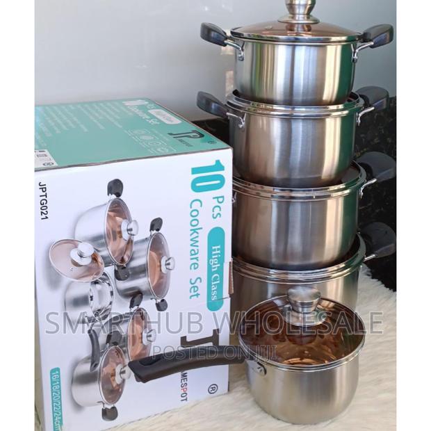10 PCS Jp Stainless Cookware Set
