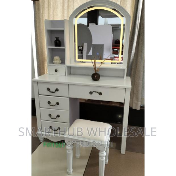 Executive Dressing Table White - main view