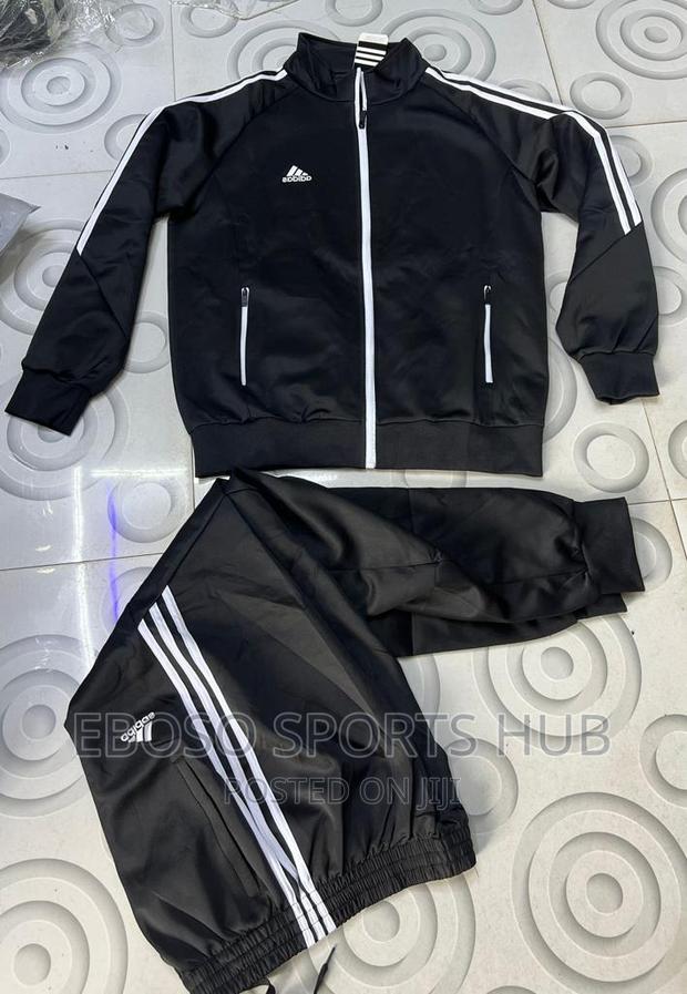 Adidas Tracksuit Black Stripes