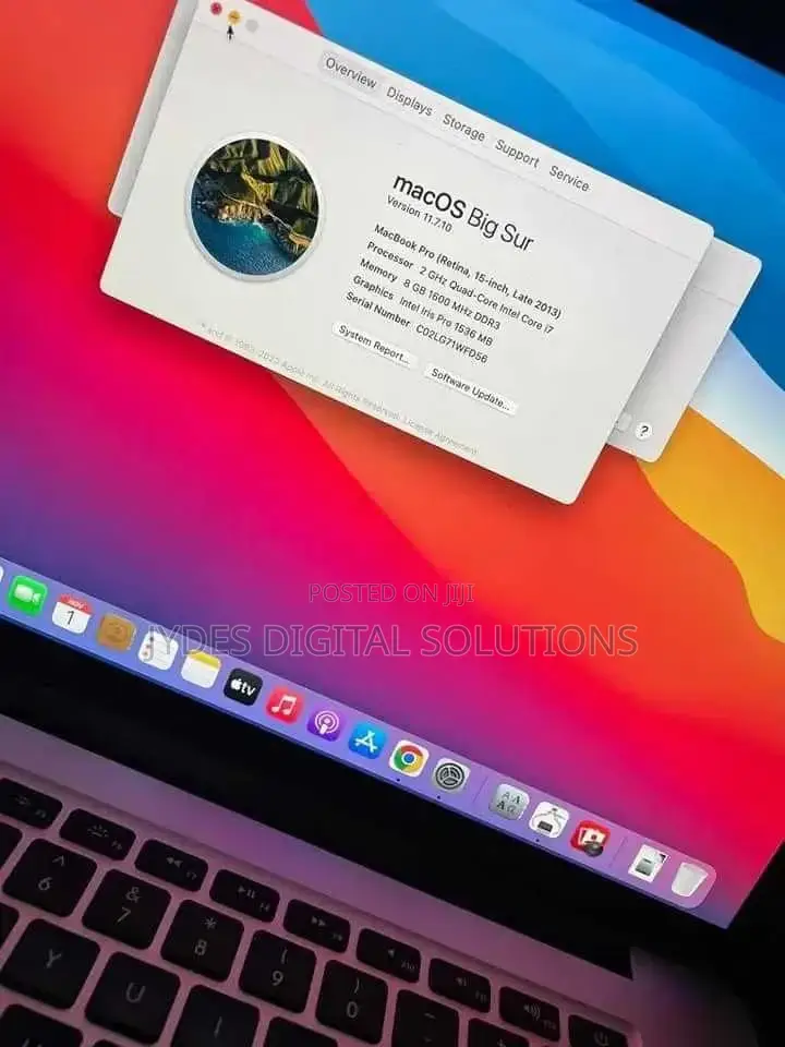 Laptop Apple MacBook Pro 2013 8GB Intel Core I7 SSD 256GB
