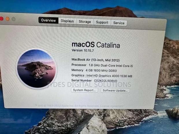 Laptop Apple MacBook Air 2012 4GB Intel Core I5 SSD 256GB - thumbnail 3