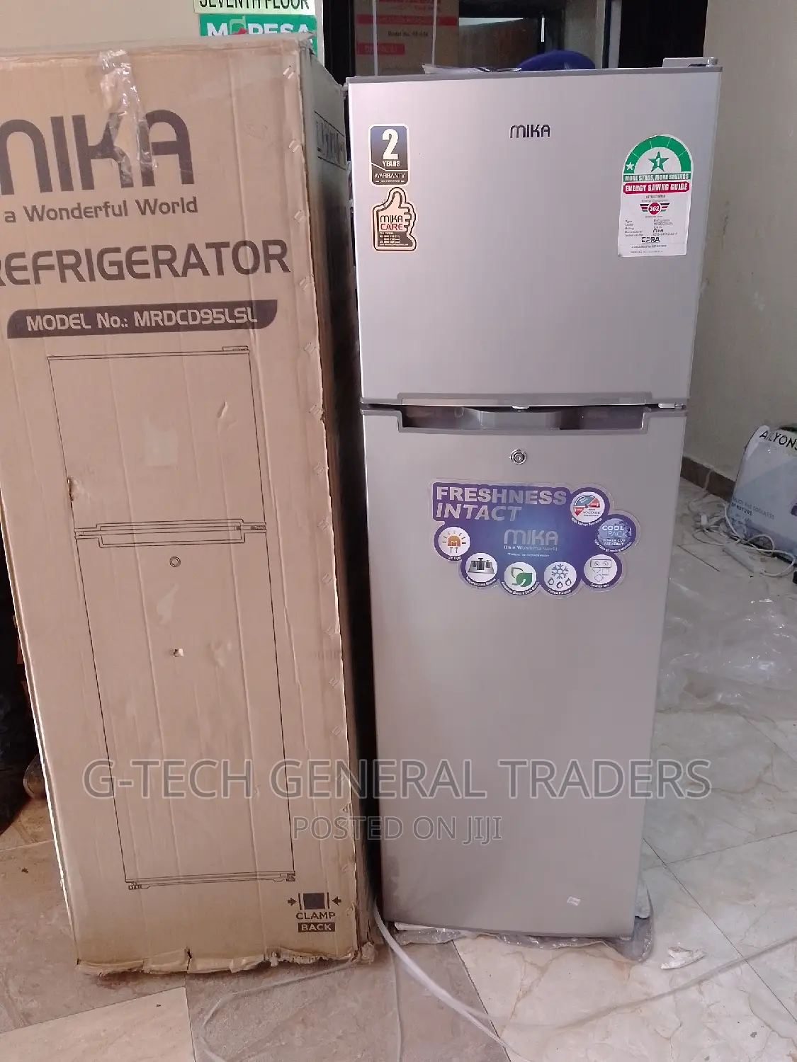 Mika Refrigerator! Mrdcd95lsl 168l Double Door Refrigerator