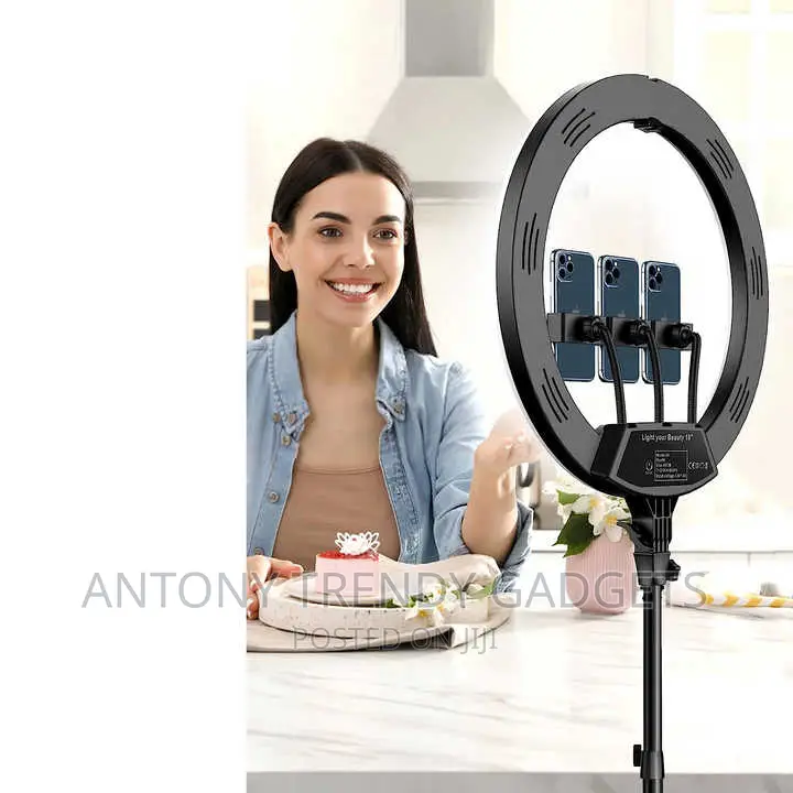 18 Inch Led Ring Light Selfie+ 2m Tripod Stand