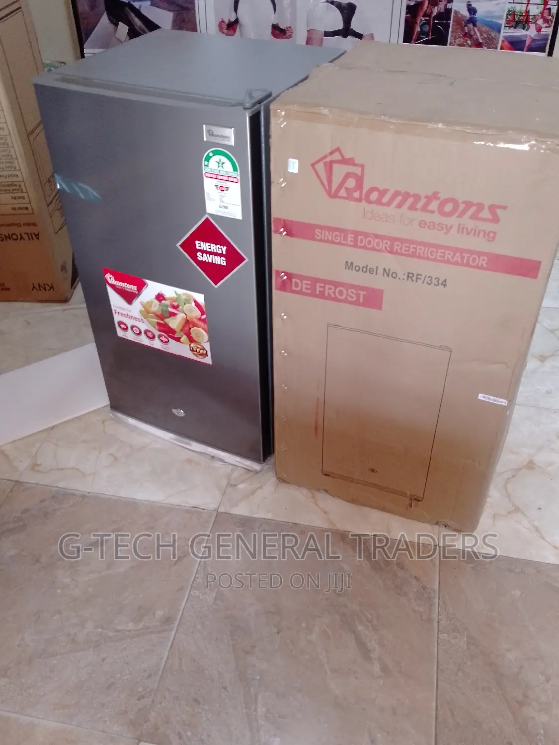 Ramtons Single Door Refrigerator -90l Silver
