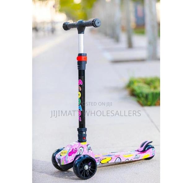 Foldable Scooter With Flashing Wheels and Music