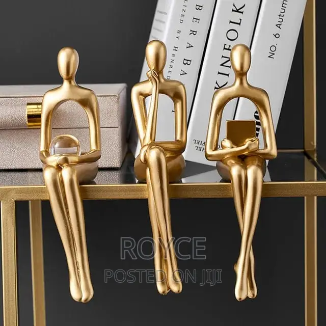 Resin Abstract Thinker Statue (23cm)